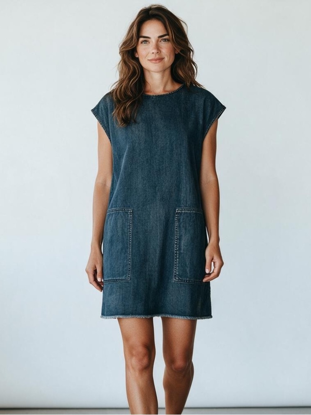 Aritzia Wilfred Free Nori denim shift dress, 
NWOT